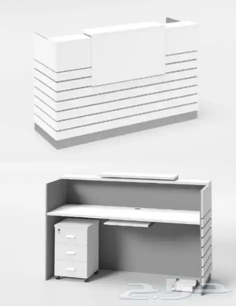 مكتب كراسي دولاب خشب دولاب حيدد بارتيشن روباعي. 3