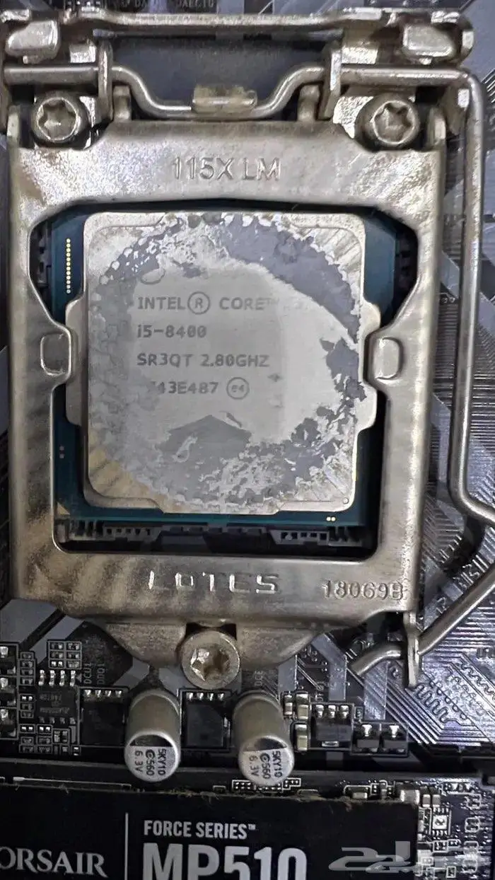 للبيع مذربورد ومعالج i5 8400 ورامات و M.2 ssd 3