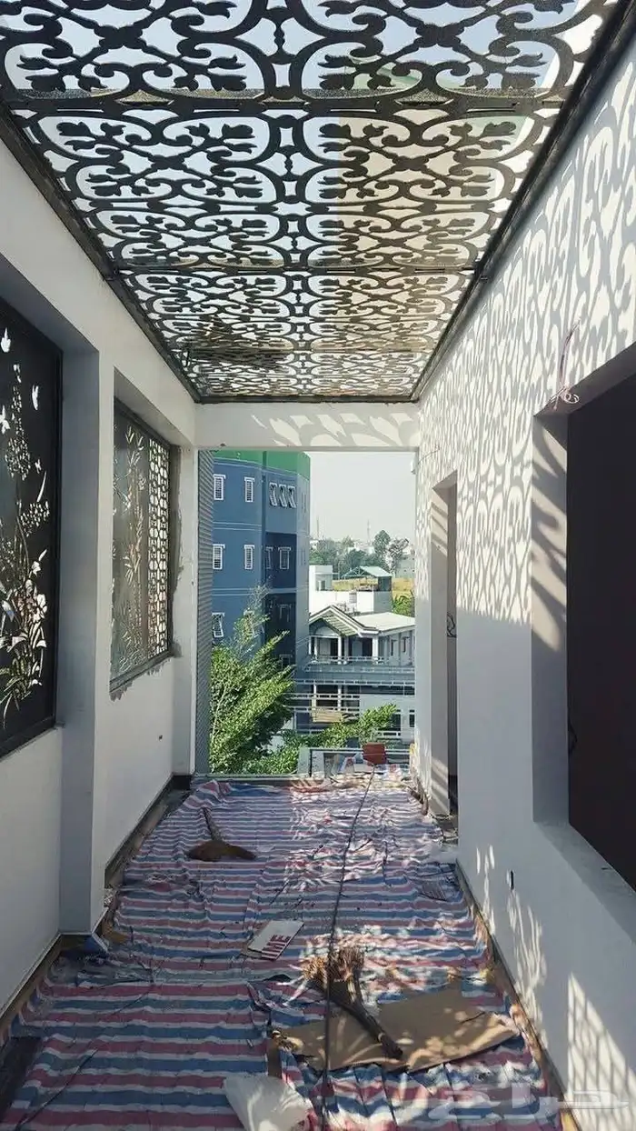 باب حديد دربزان ليزر  راميت 58