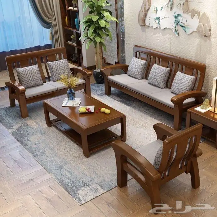 جلسات خشب طاولات وكراسي 14