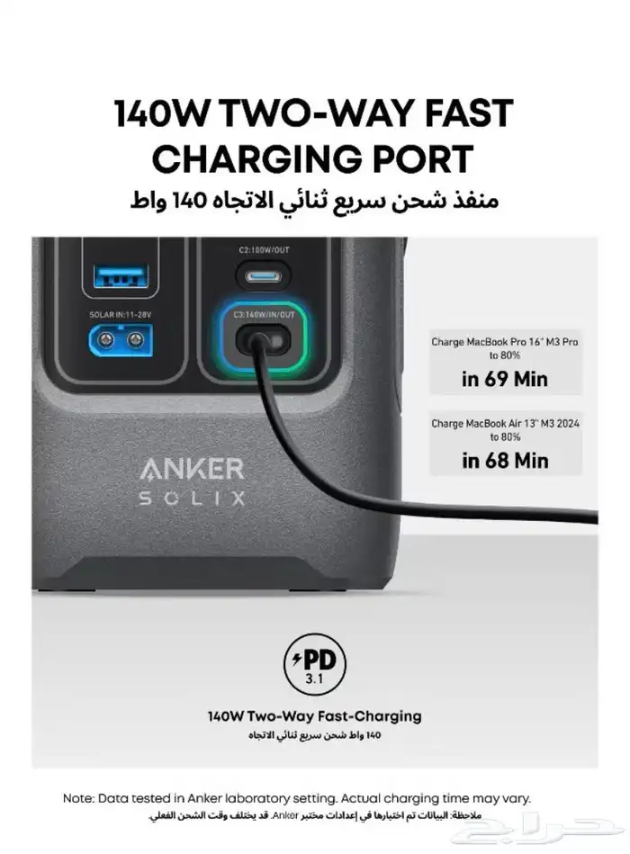 باور بنك SOLIX C200 DC 3