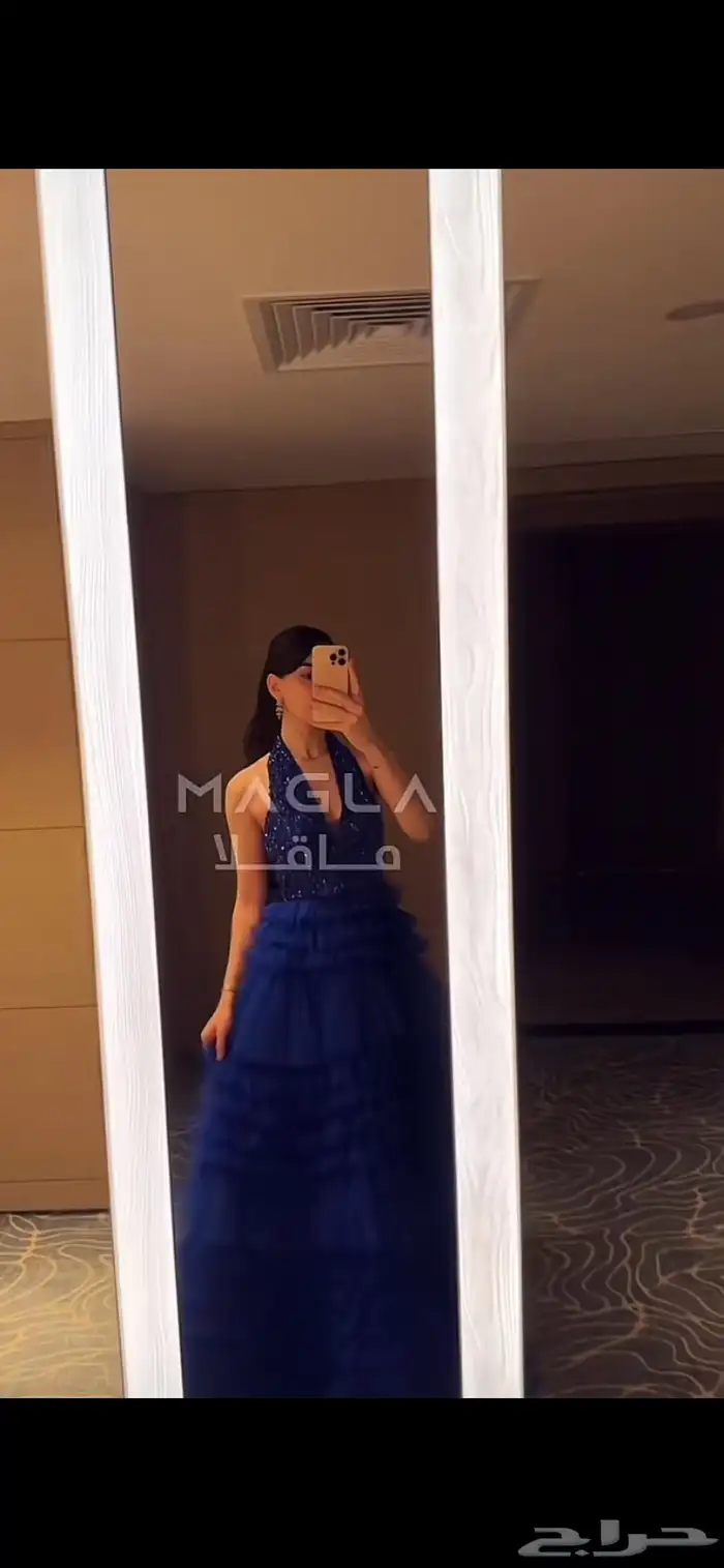 فستان مستعمل مره وحده جديد متجر ماقلا مقاس S 4