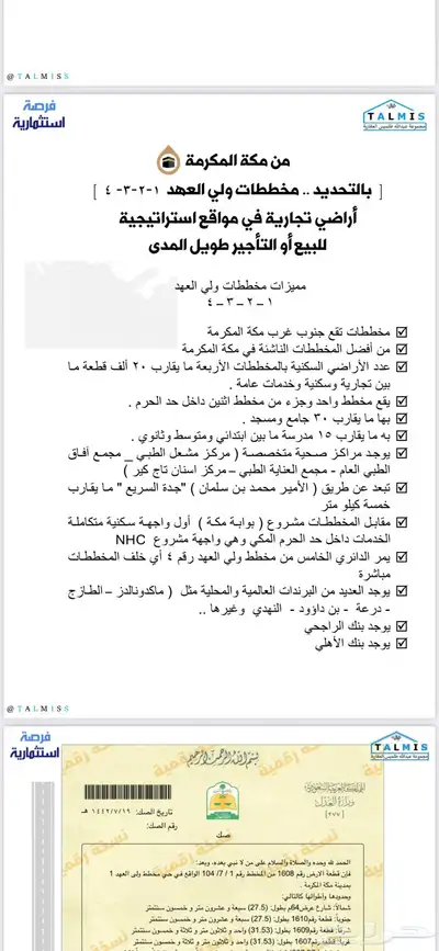 ارض على طريق الليث للاستثمار index