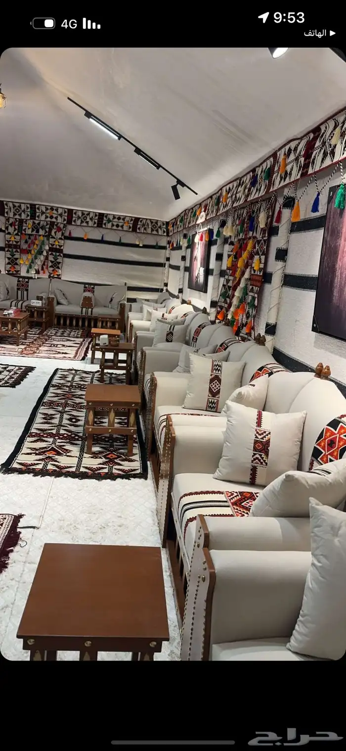 بيوت شعر جديدة ابيض واسود جميع المقاسات وخيم 43