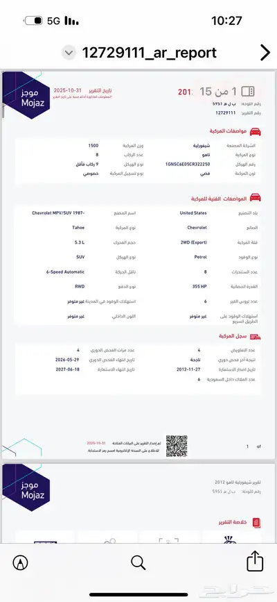 تاهو ماشي 225 index