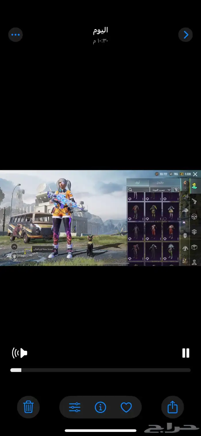 حساب ببجي للبيع 30