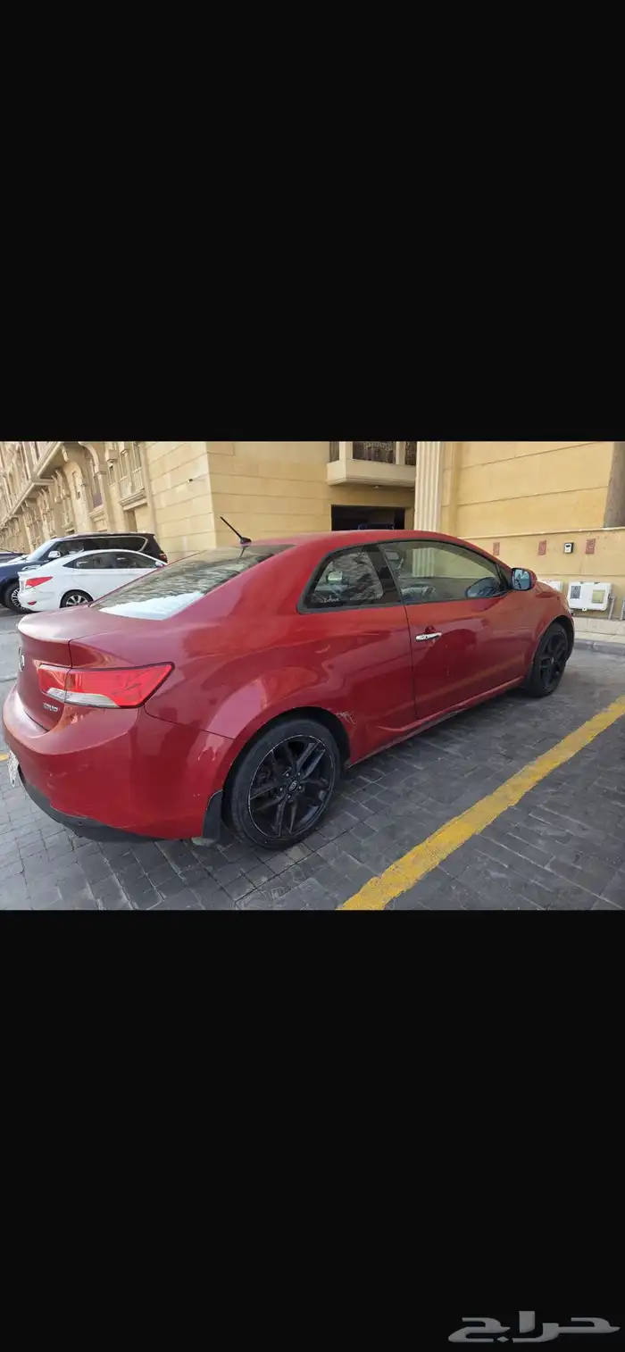 للبيع سيارة كيا سيراتو كوبيه لون احمر 2011 مفحوصة ومجددة 1