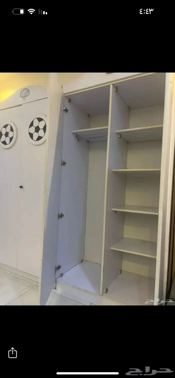 غرفه دولابين وسريرن وتسريحه وكموديتين 2