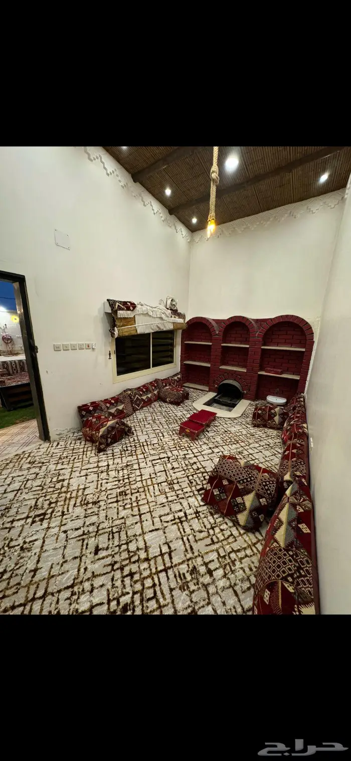 شاليه للايجار دفع شهري 1850 ريال والعقد سنوي اكتروني 3