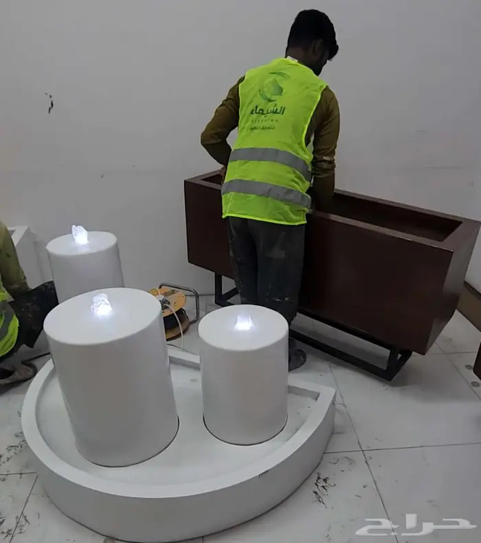 شلالات جاهزة فخمة فايبر لا تحتاج لبناء نوافير جملة الاحساء 33