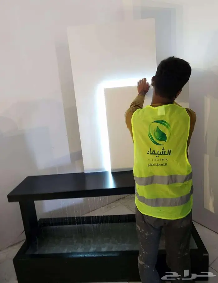 شلالات جاهزة فخمة فايبر لا تحتاج لبناء نوافير جملة الاحساء 32