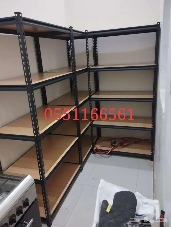 رفوف تخزين للبيوت والمحلات 1