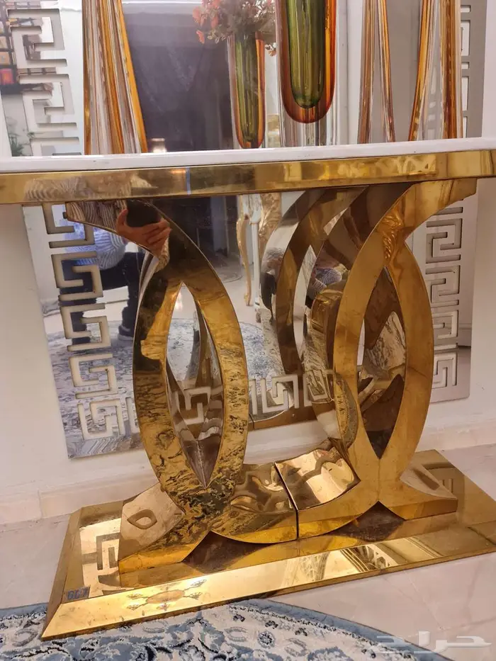 مدخل ذهبي مع رخامه 4