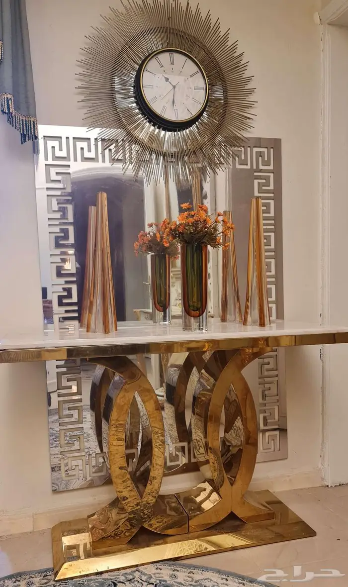 مدخل ذهبي مع رخامه 8