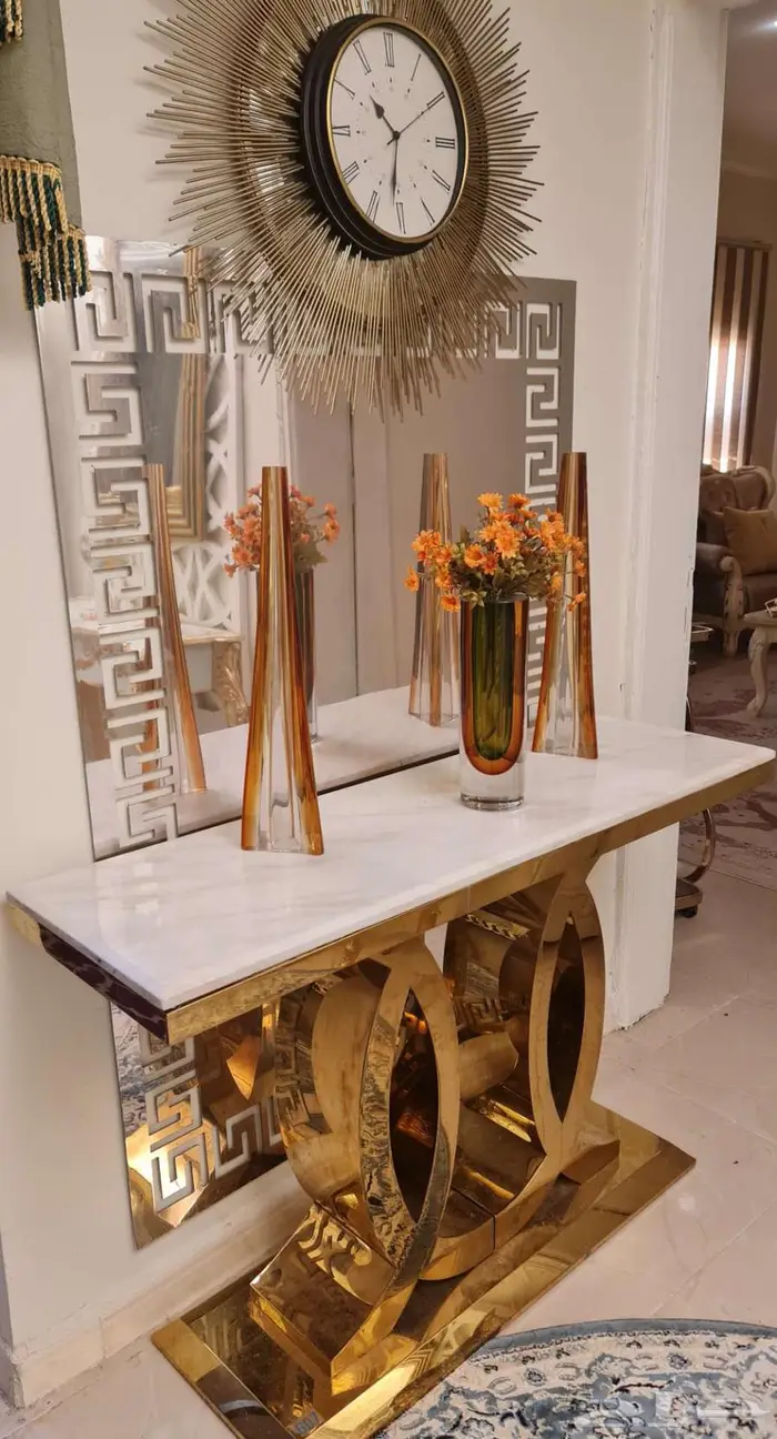 مدخل ذهبي مع رخامه 3