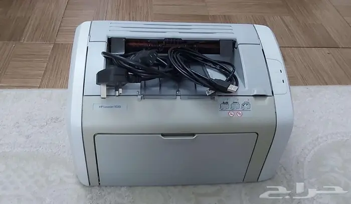 طابعة hp laserjet 1020 المعروفة   ممتااازة مع الكيابلات 0