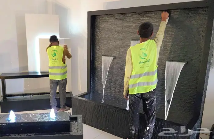 شلالات جاهزة فخمة فايبر لا تحتاج لبناء نوافير جملة الاحساء 35