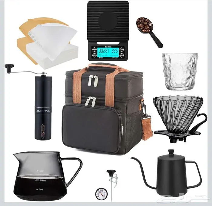 عدة قهوة v60 مع شنطة 0