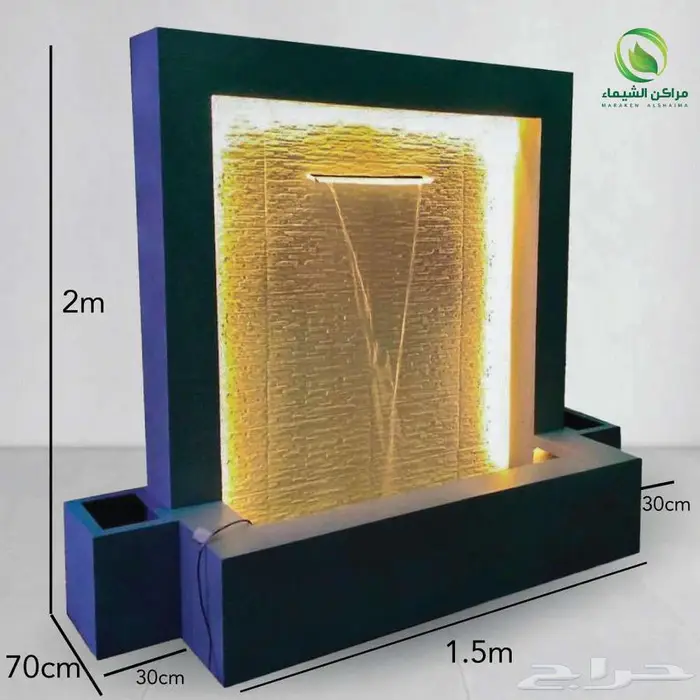 شلالات جاهزة فخمة فايبر لا تحتاج لبناء نوافير جملة الاحساء 20