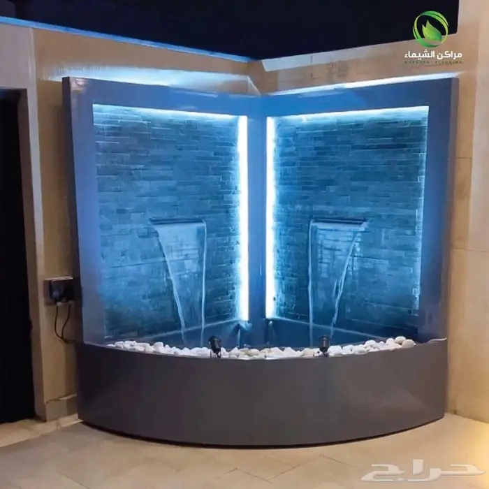 شلالات جاهزة فخمة فايبر لا تحتاج لبناء نوافير جملة الاحساء 37