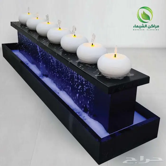 شلالات جاهزة فخمة فايبر لا تحتاج لبناء نوافير جملة الاحساء 41