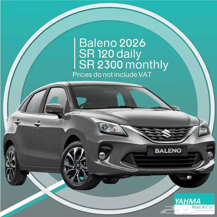 Suzuki Baleno 2026 for rent in Dammam 0