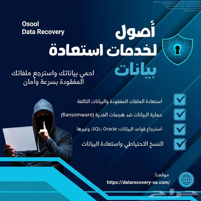 استعادة بيانات - حماية من فيروس الفدية 0