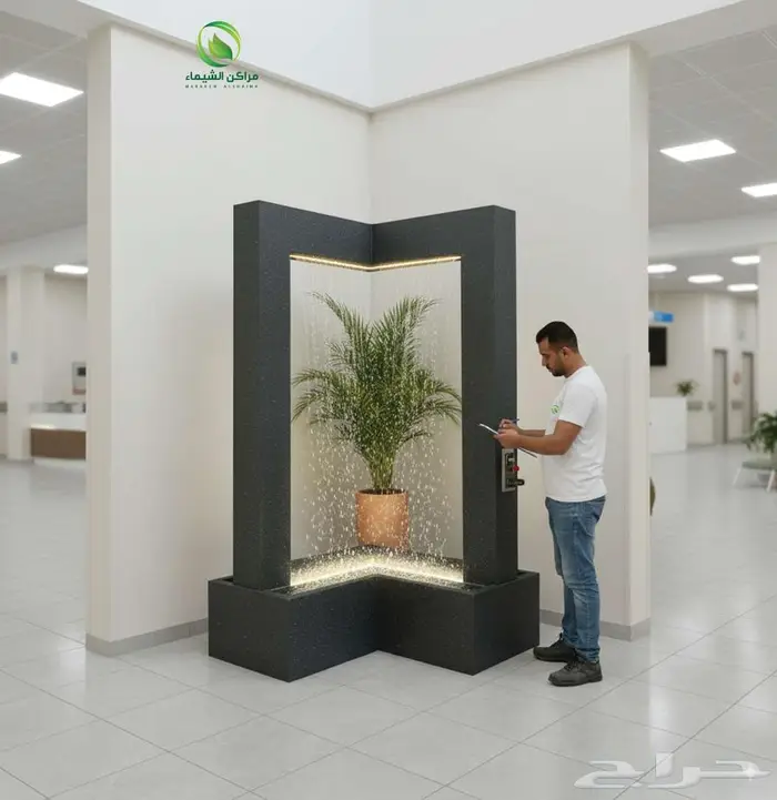 شلالات جاهزة فخمة فايبر لا تحتاج لبناء نوافير جملة الاحساء 5