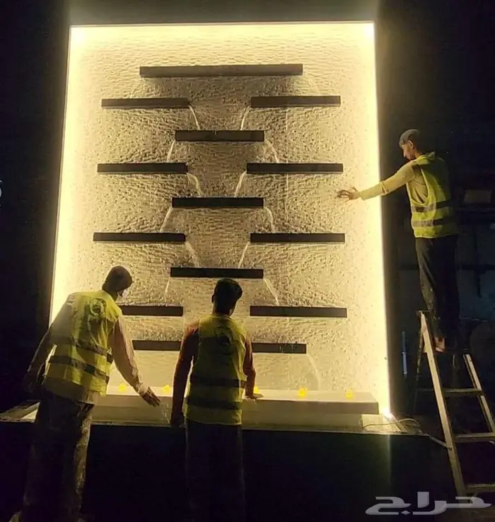 شلالات جاهزة فخمة فايبر لا تحتاج لبناء نوافير جملة الاحساء 29