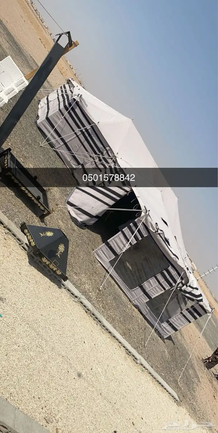 بيوت شعر جديدة ابيض واسود جميع المقاسات وخيم 55