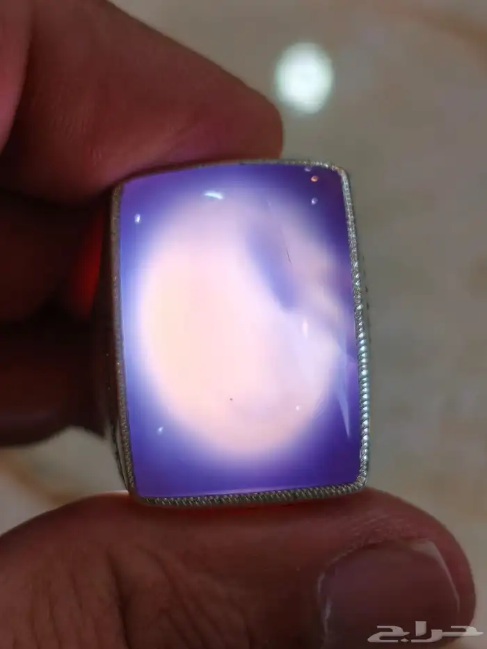 خاتم فضة بحجر العقيق اليماني حجم راهي صياغة غلام 6