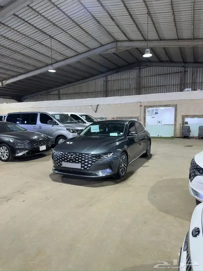 هيونداي ازيرا رصاصي 2021 بنزين بطاقة جمركية وارد كوريا 2