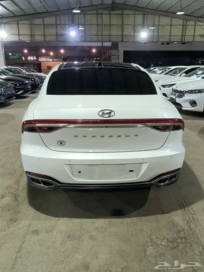هيونداي ازيرا ابيض 2020 بنزين بطاقة جمركية وارد كوريا 5