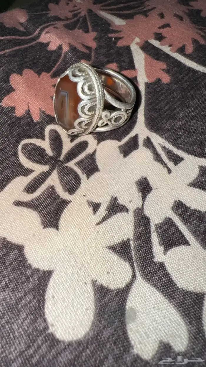 خاتم فضه صافي 1