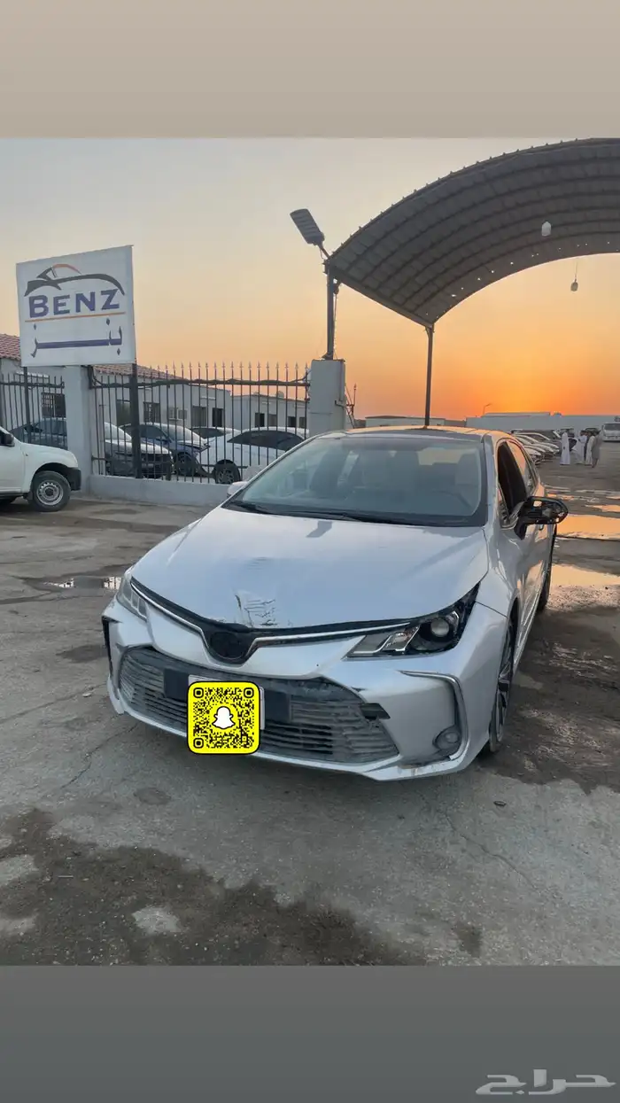 تويوتا كورولا فل كامل مصدوم 2