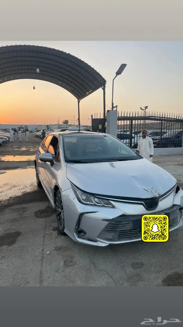 تويوتا كورولا فل كامل مصدوم 7