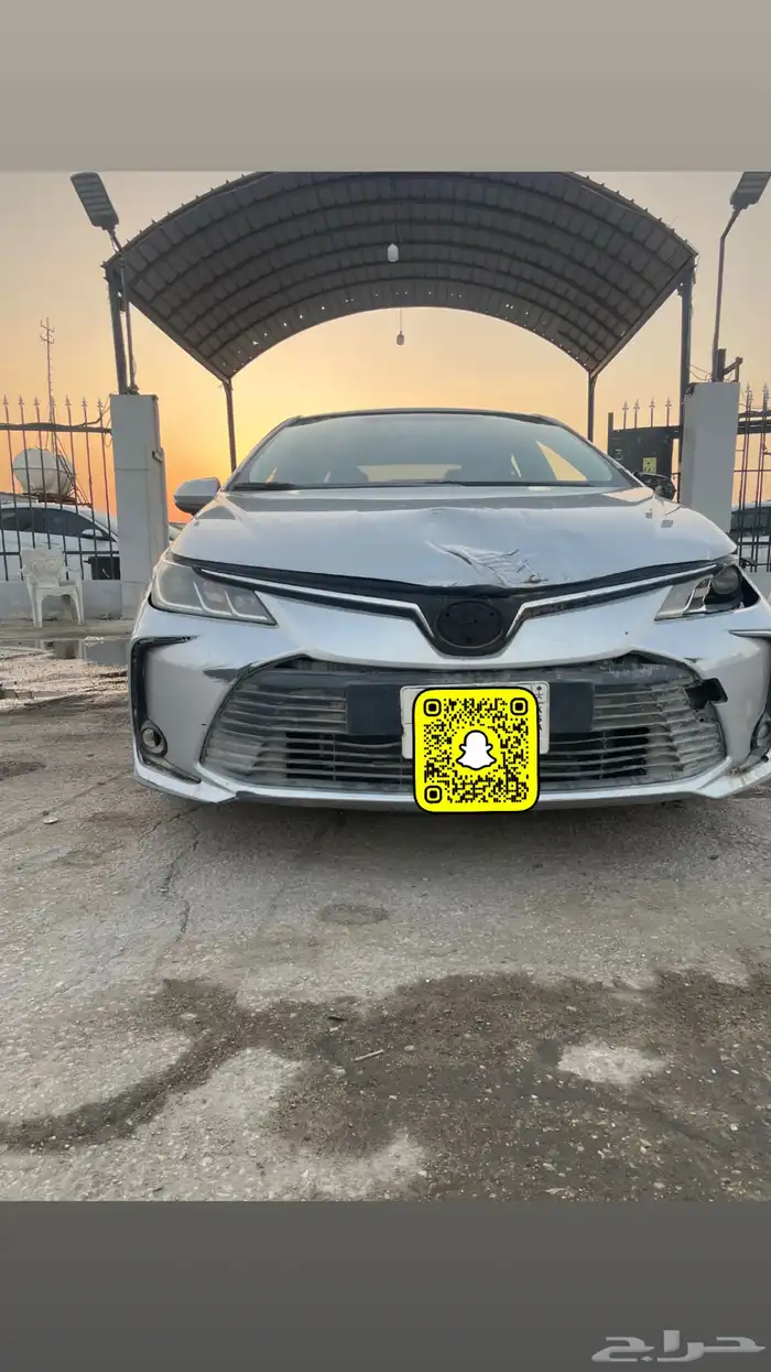 تويوتا كورولا فل كامل مصدوم 4