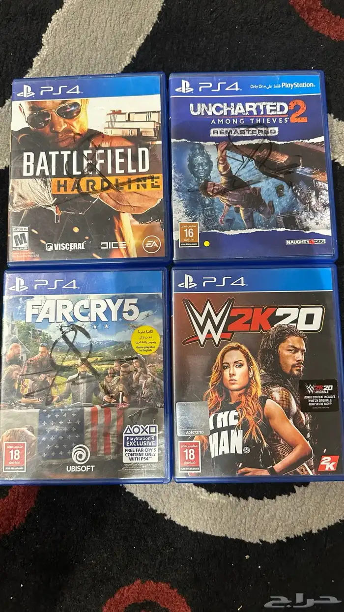 أشرطة سوني 4 للبيع أو البدل 0