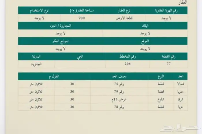 أرض للبيع في الرياض محافظة الجافورة 0