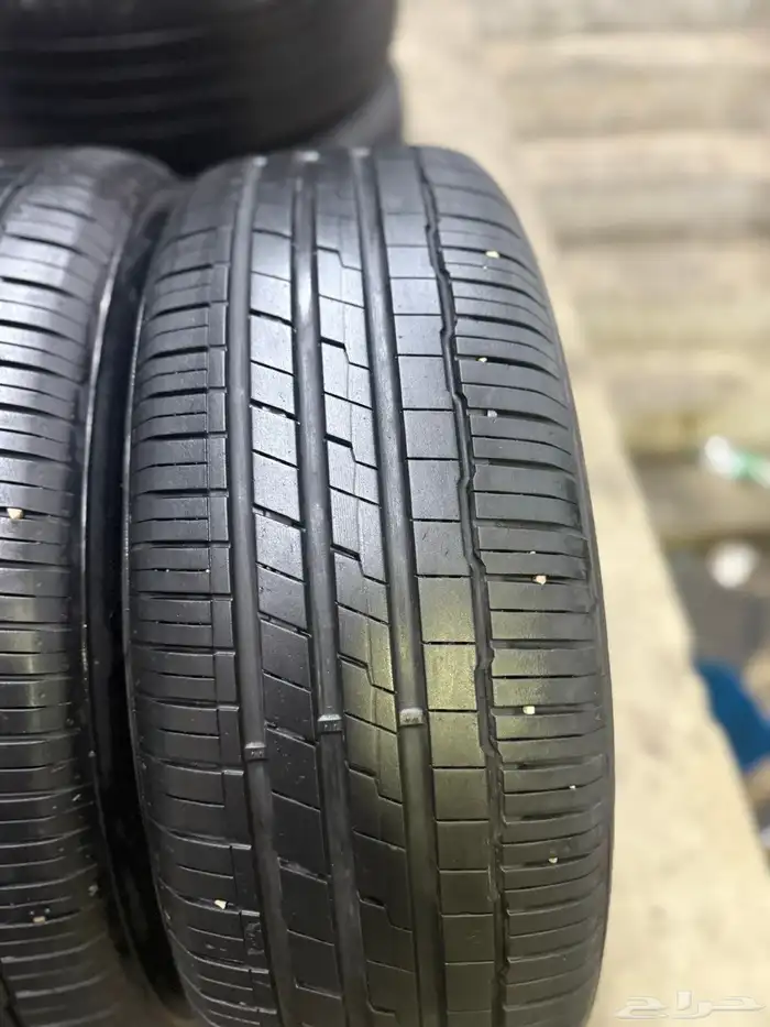 225 60 18 كفرات هانكوك كوريةمستخدمةنضيف ومشروطة ت 23 28 سبوع 4