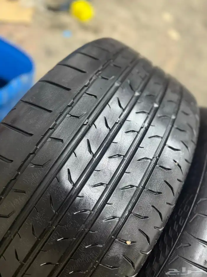 265 45 21 طقم كفرات كونتننتال نضيف ومشروطة وكالة انفنتي 2