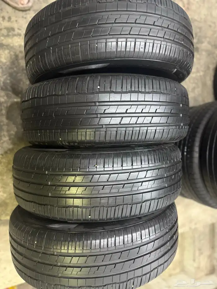 225 60 18 كفرات هانكوك كوريةمستخدمةنضيف ومشروطة ت 23 28 سبوع 3