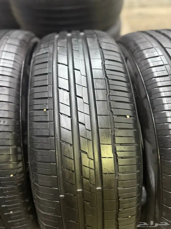 225 60 18 كفرات هانكوك كوريةمستخدمةنضيف ومشروطة ت 23 28 سبوع 2