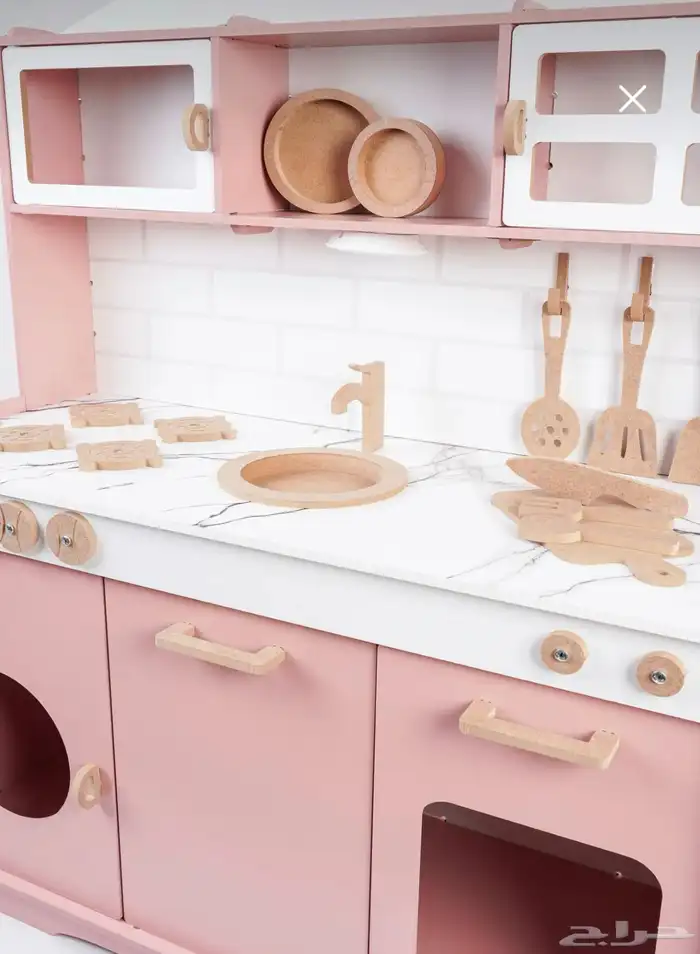 العاب أطفال مطبخ خشبي كبير 0