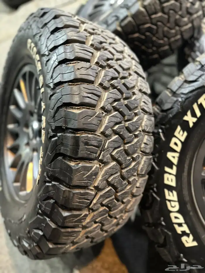 جنوط برايد 6 مسمار مع كفرات حجريه مقاس 17 1