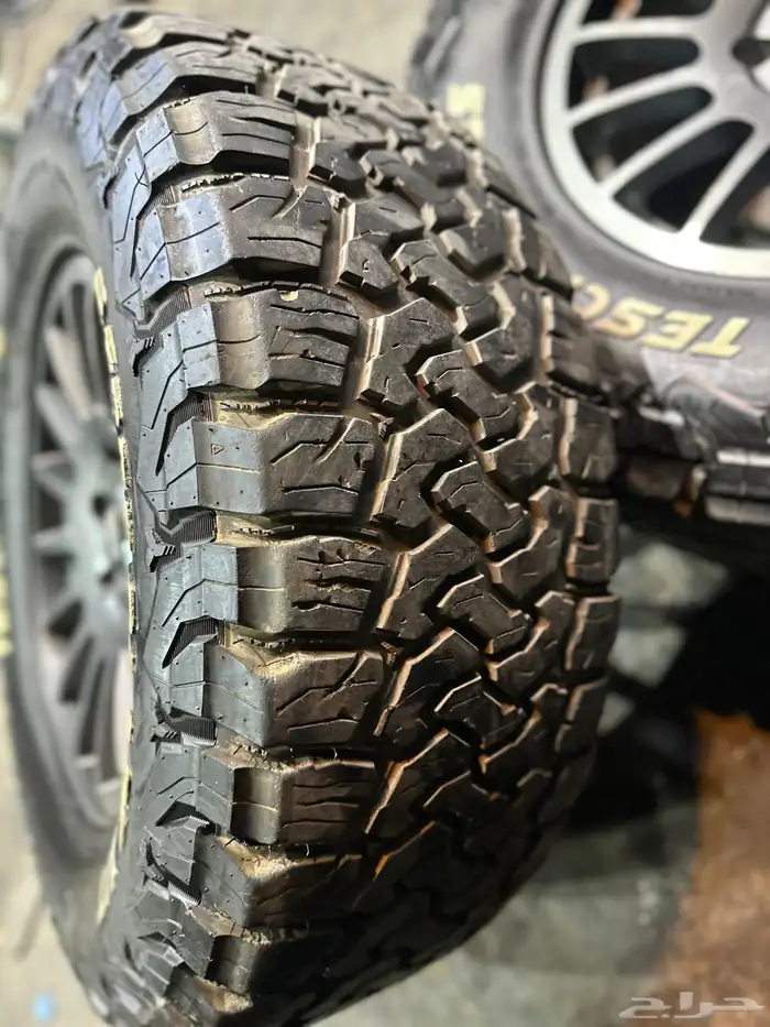 جنوط برايد 6 مسمار مع كفرات حجريه مقاس 17 18