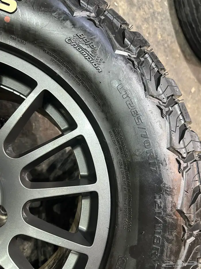 جنوط برايد 6 مسمار مع كفرات حجريه مقاس 17 6