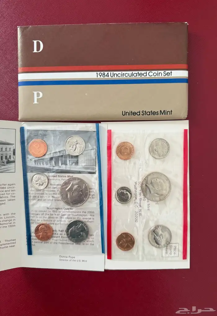 عملات معدنية أمريكية مجموعة عام 1984 P D فيلادلفيا ودنفر 5