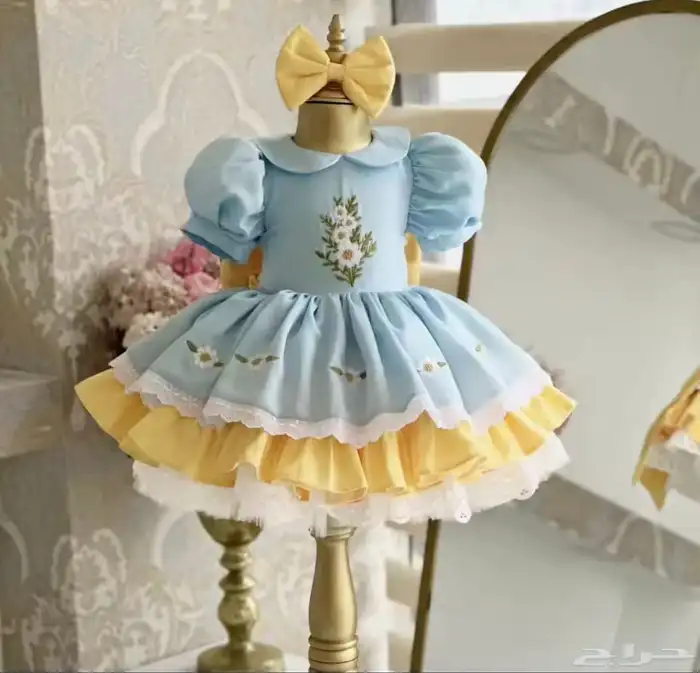 فستان طفله عمر سنه الي سنه ونص 1