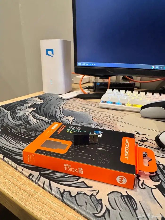 قطعة واي فاي للحاسب و pc بسرعة 1 قيقا ماخذها 63 0